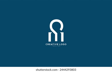 CM OM MC Abstract initial monogram letter alphabet logo design