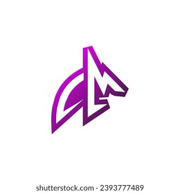 CM Premium emblem logo initial esport and gaming design concept