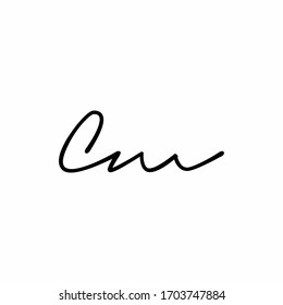 Cm Titlecase handwriting symbol letter initial alphabet