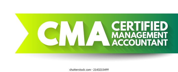 Cma Certified Management Accountant Professional Certification Stock ...