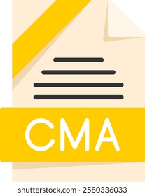CMA Flat Style Icon Design