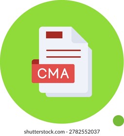 Cma vector Icon Design Illustration