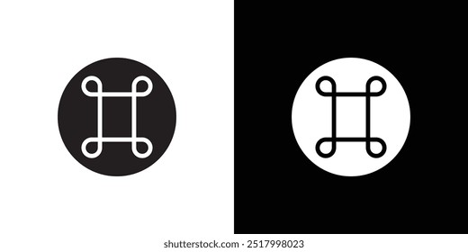 Cmd or command icon Thin line flat illustration