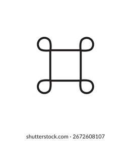 Ilustração simples do logotipo do vetor de comando ou comando para web e app.eps