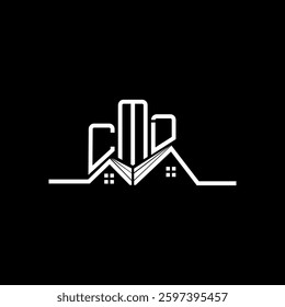 CMD Real State logo design, CMD simple and modern logo. CMD luxurious alphabet design  