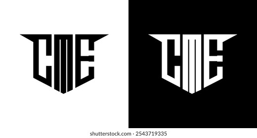 CME letter logo design with white background in illustrator, vector logo modern alphabet font overlap style, calligraphy designs for logo, Poster, Invitation, etc.