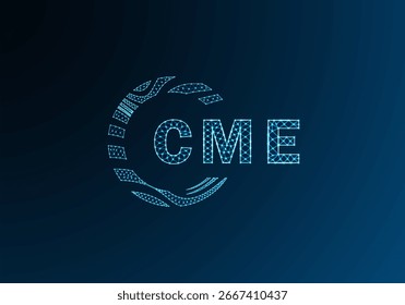 CME low poly letter logo vector design. CME lower poly logo design. CME unique low poly logo design.