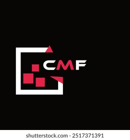 CMF creative minimalist letter logo. CMF unique vector initials alphabet letter logo design
