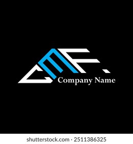 CMF logo design, CMF simple and modern logo. CMF luxurious alphabet design  