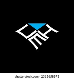 Logo de la carta CMH diseño creativo con gráfico vectorial, logotipo simple y moderno de CMH. Diseño de alfabetos lujosos de CMH  