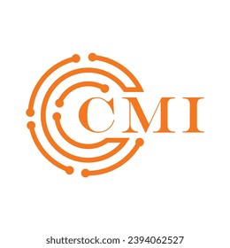 CMI letter design. CMI letter technology logo design on white background. CMI Monogram logo design for entrepreneur and business