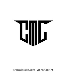 CML letter logo design with white background in illustrator, vector logo modern alphabet font overlap style, calligraphy designs for logo, Poster, Invitation, etc.