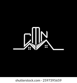 CMN Real State logo design, CMN simple and modern logo. CMN luxurious alphabet design  