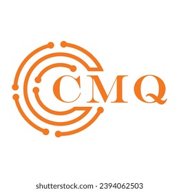 CMQ letter design. CMQ letter technology logo design on white background. CMQ Monogram logo design for entrepreneur and business