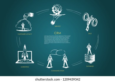 CMR, venda, base de dados, comunicação, marketing, conjunto de vetores de fidelidade do cliente