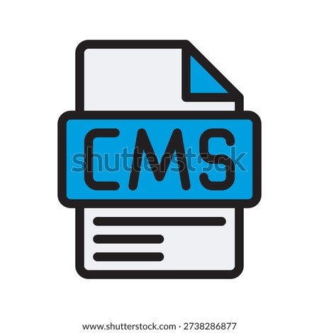 CMS Color Icon Content Management System icon representing website content control and publishing tools.