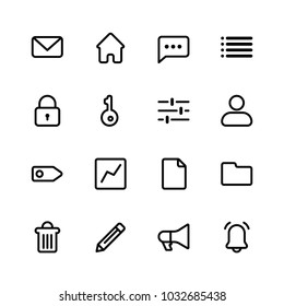 CMS CRM ERP Universal icon set
