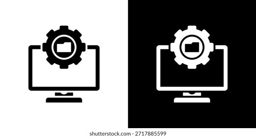 Cms-Symbol schwarz-weiß gefüllt.
