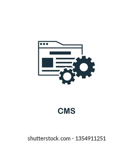 Cms Icon. Creative Element Design From Content Icons Collection. Pixel Perfect Cms Icon For Web Design, Apps, Software, Print Usage.