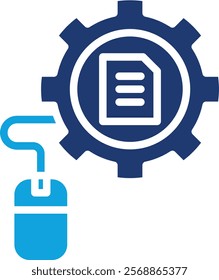 Cms Icon Mixed Vector Illustration