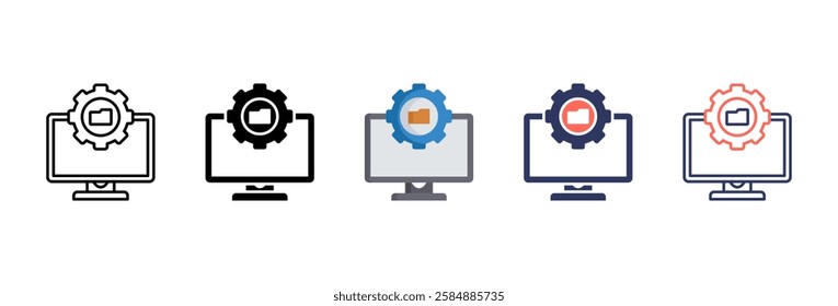 Cms Icon Sheet With Multiple Styles For Design