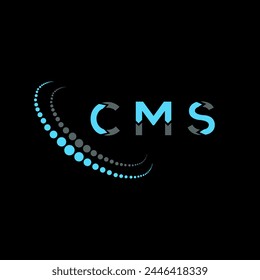 CMS letter logo abstract design. CMS unique design. CMS.

