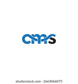 Vector del diseño del logotipo de CMS, logotipo de la letra de CMS, logotipo del Vector de las iniciales de CMS