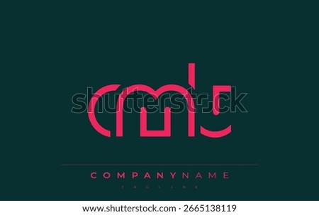 CMT abstract letter logo design. Modern Business Logo Design With Abstract Typography and Contemporary Style