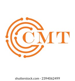 CMT letter design. CMT letter technology logo design on white background. CMT Monogram logo design for entrepreneur and business