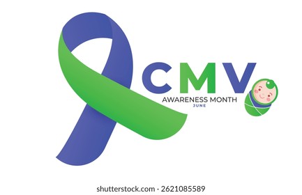 CMV Awareness Month. background, banner, card, poster, template. Vector illustration.