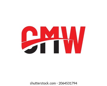 CMW Letter Initial Logo Design Vector Illustration