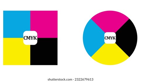 CMYC-Farbschema Vektorgrafik