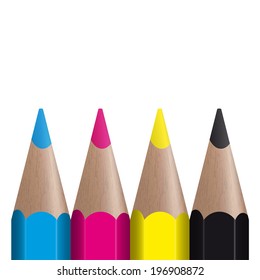 CMYK - 4 colored pencils