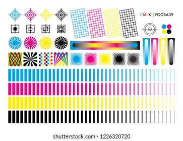 Cmyk Calibration Element Collection Stock Vector (Royalty Free ...