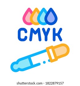 vector de icono de elección de cmyk. signo de elección de cmyk. ilustración de símbolo de color