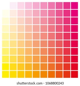 Cmyk Color Chart Use Prepress Printing Stock Vector (Royalty Free ...