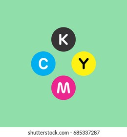 CMYK color icon