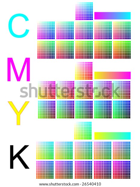 Cmyk Color Palette 10 스톡 벡터(로열티 프리) 26540410