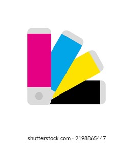 Cmyk Color Palette icon vector illustration