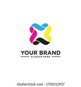 cmyk color print logo design