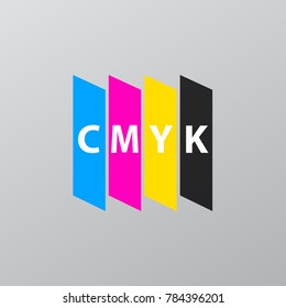 Cmyk color vector illustration