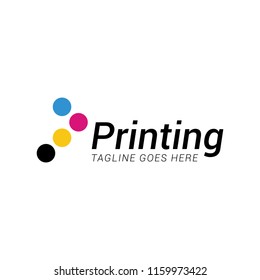 Cmyk Digital Printing Logo Icon Vector Template