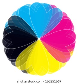 cmyk flower