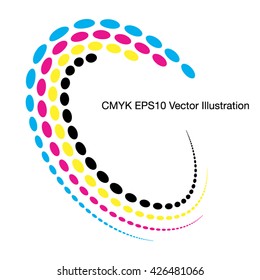 Concepto de semitono de Cmyk