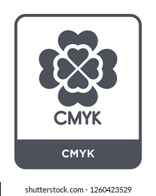 cmyk icon vector on white background., cmyk simple element illustration