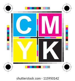 CMYK letters