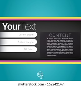 CMYK light blue vertical composition edition of a scalable futuristic minimal vector software 3d navigation layout design simple menu for print, for web & mobile application & universal use 