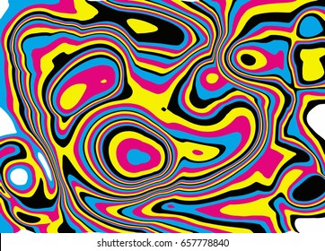 CMYK marbling texture background.