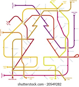 CMYK mode. Global colors. Easy colors change.