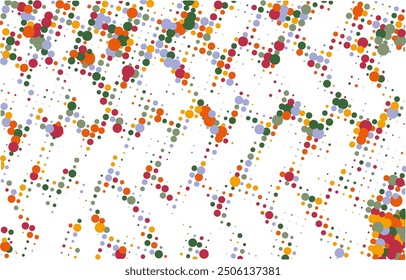Un patrón CMYK de puntos sobre un fondo blanco, puntos abstractos y círculos sobre fondo blanco, 